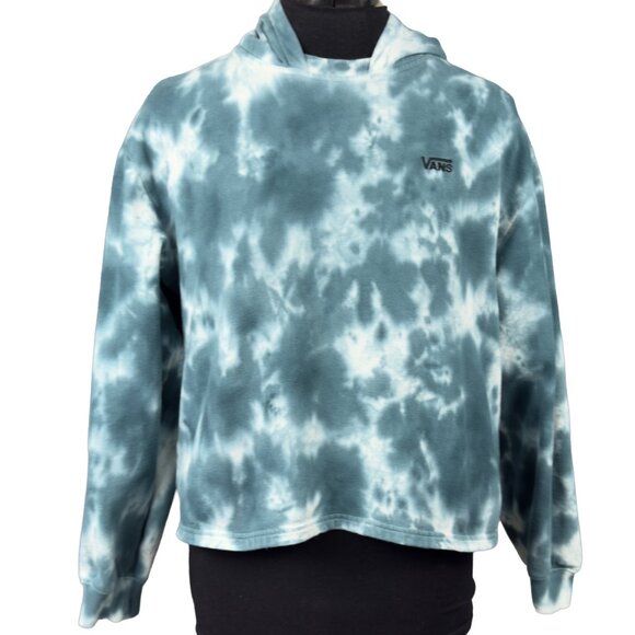 Vans Tops - VANS Tie Dye Pullover Hoodie Blue White Women’s M